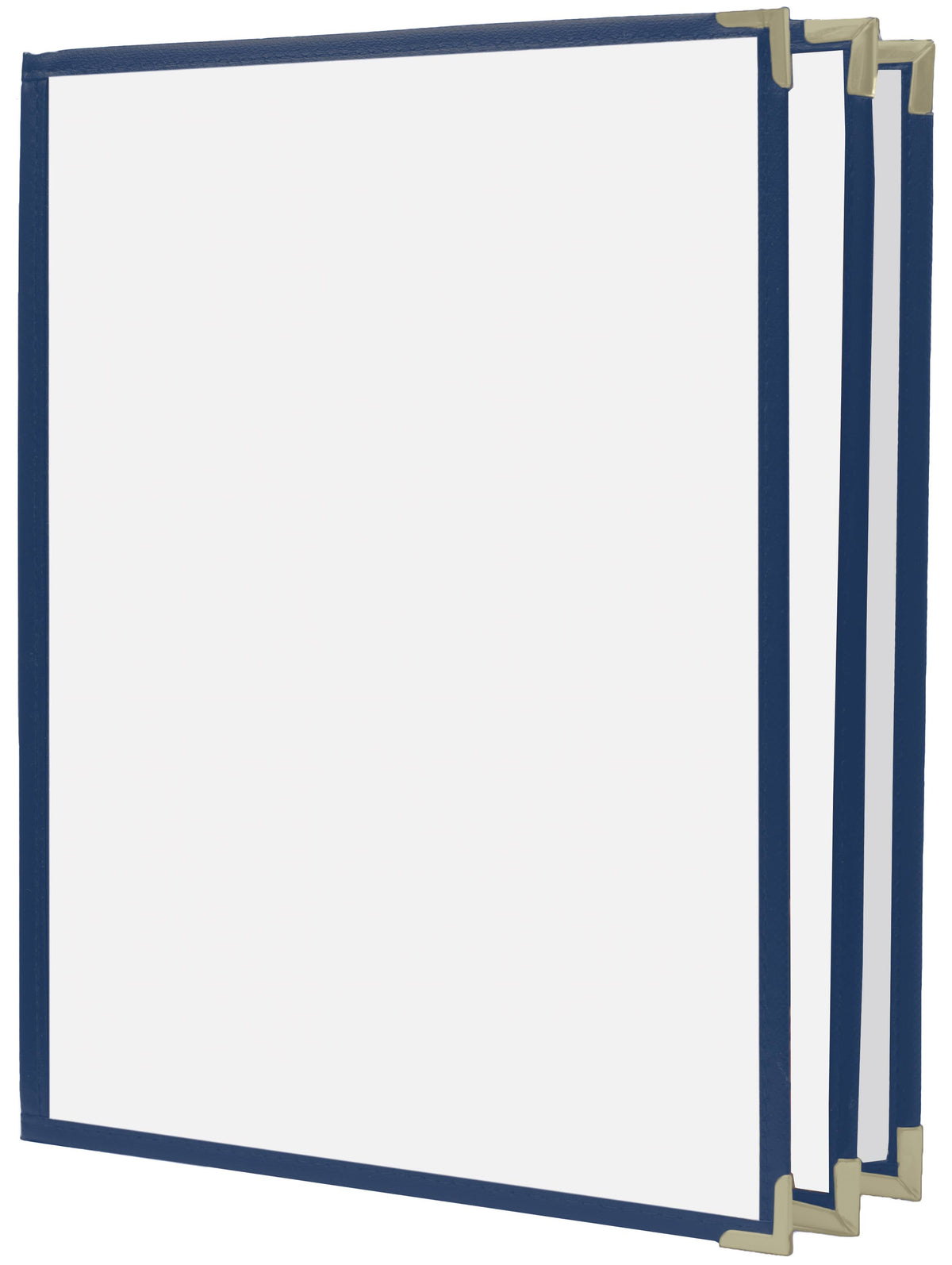 6 View Book Style Cafe Menu Cover, 8½x11, Blue V27707