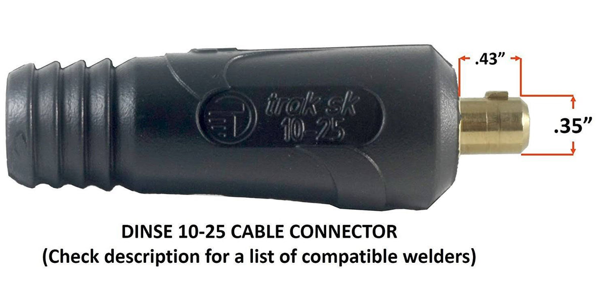 150 Amp Welding Leads Set #4 AWG Cable 15 Feet Y215629