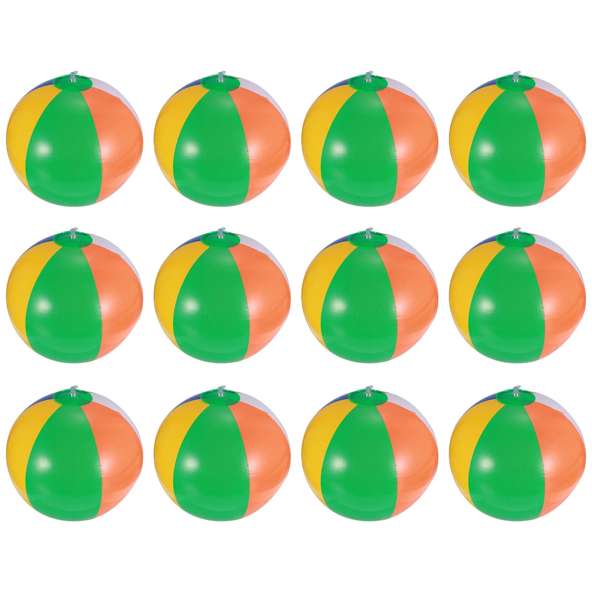 12 Pcs Inflatable Beach Balls Pool Toys B682643