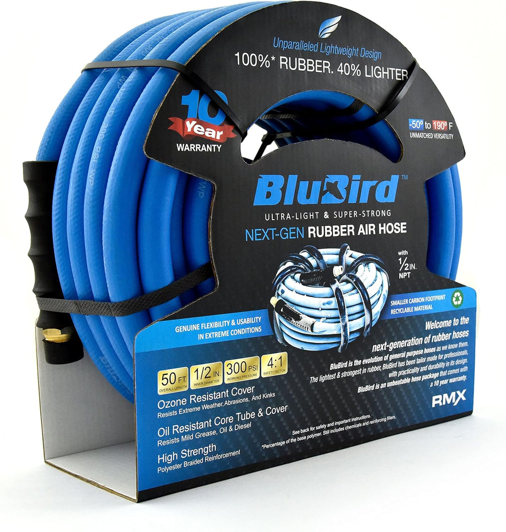 Rubber Air Hose, 300 PSI, Pack of 2 B273