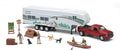 Die Cast Pick Up Truck with Camper Trailer and Accessories J426