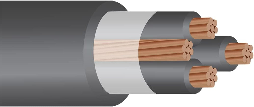 10’ 3/0-3/0-3/0-1/0 SER Copper Service Entrance Cable C4061
