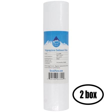 2 Boxes of 10-Inch 5-Micron Polypropylene Sediment Filter Cartridge U821039