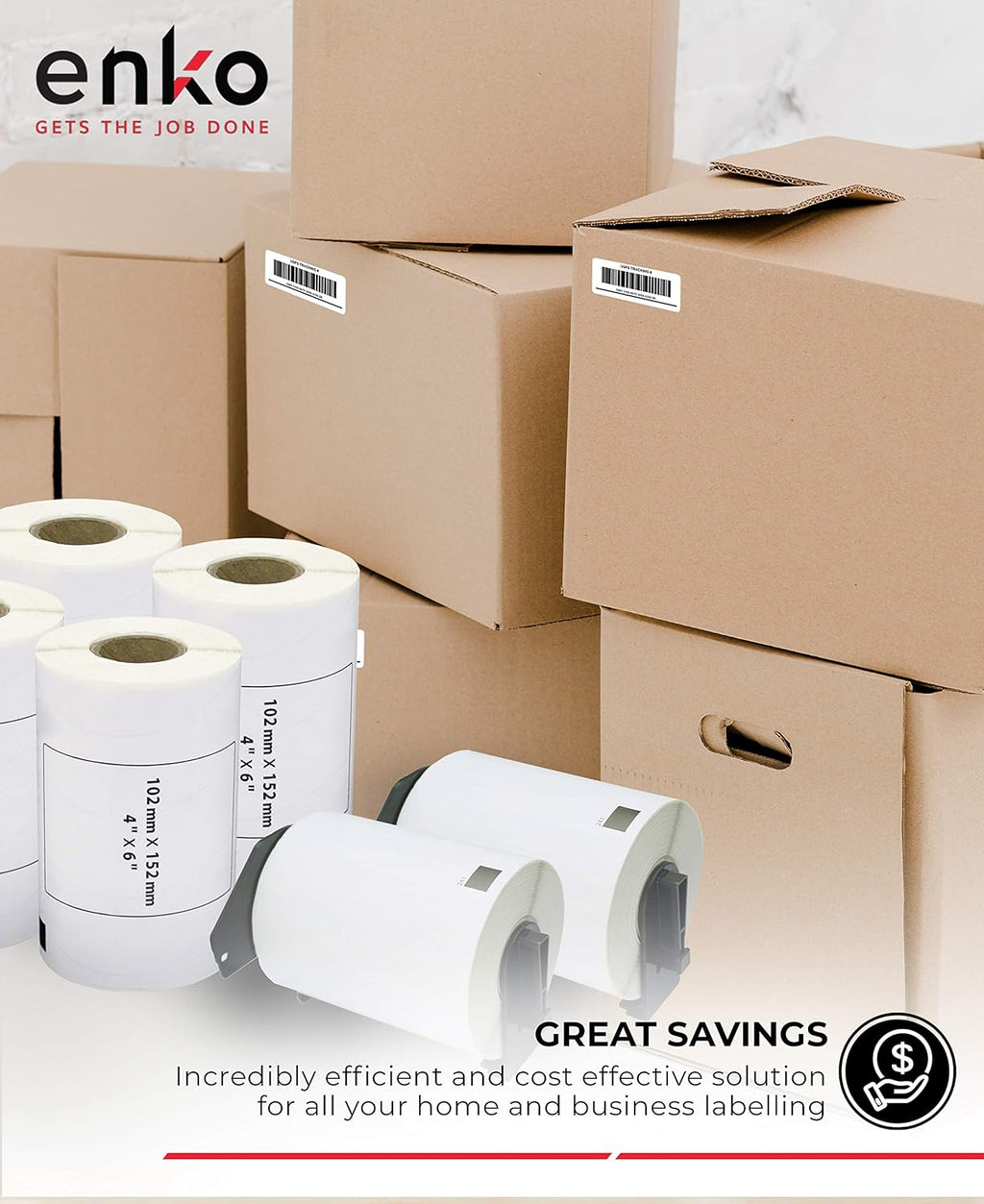 Shipping Labels 4 x 6 inch 12 Rolls 2400 Labels N281