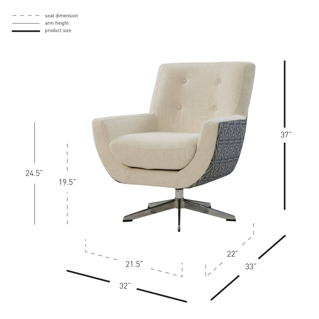 Fabric Swivel Accent Chair C267