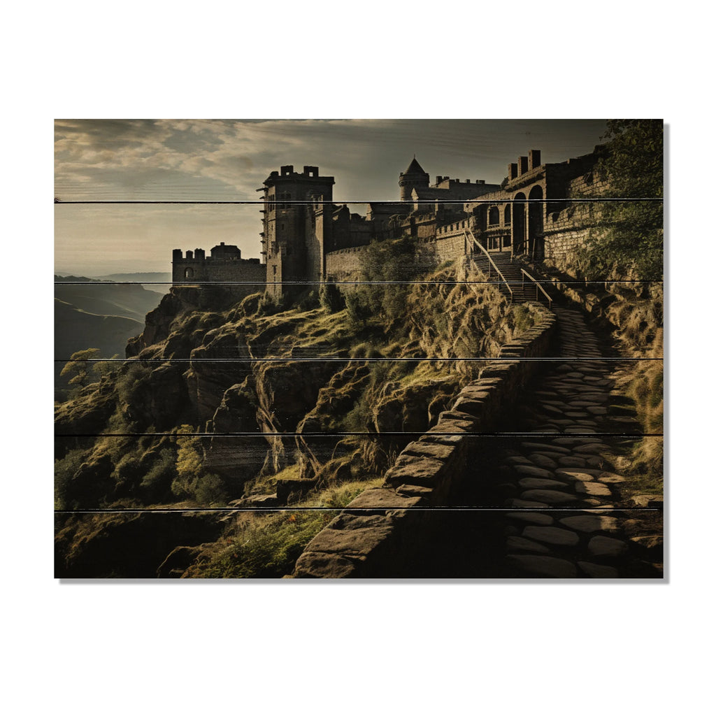Natural Pine Wood Architecture Print E710