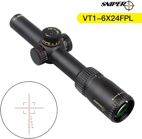 1-6X24 FFP Scope with Red/Green Illuminated Reticle and Scope Mount D630