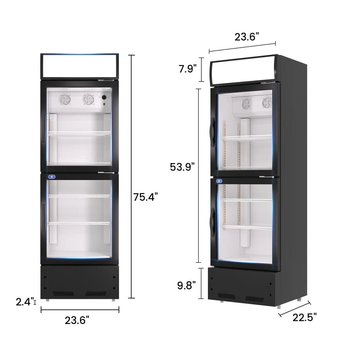 10.9 Cu.Ft Merchandising Refrigerator with Light Box X57022