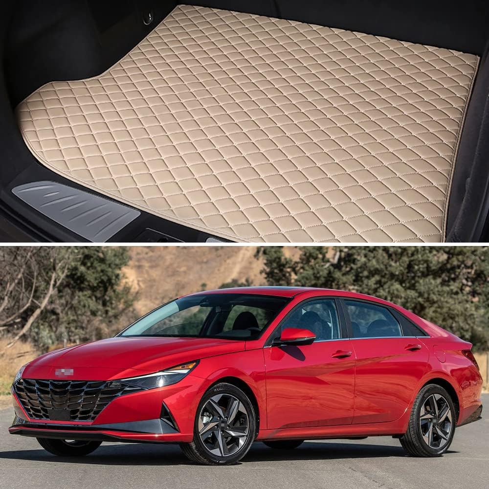 Black with Black line Car Trunk Mat Pack of 2 F698