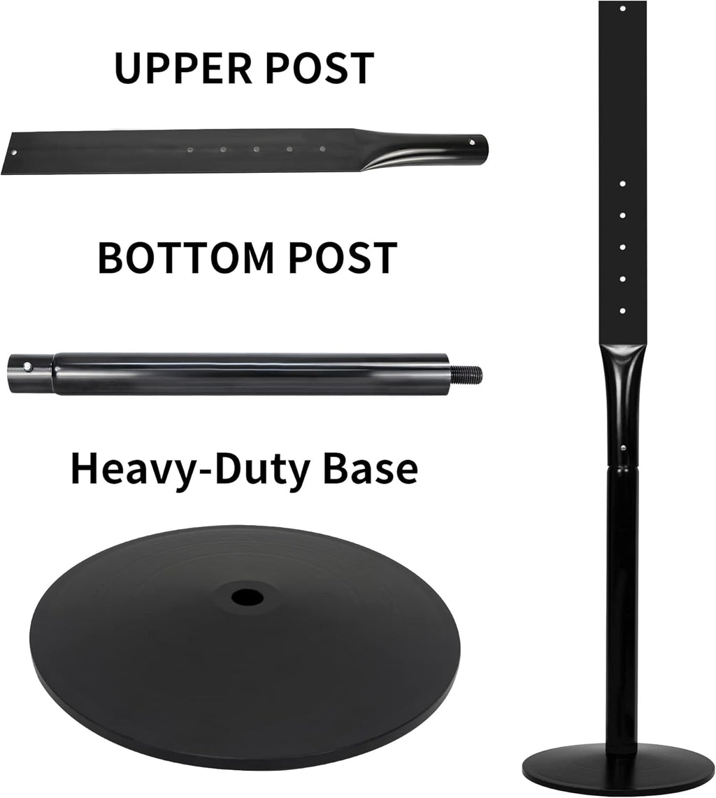Cast Iron Sign Post Base with Portable 48” Post R18829