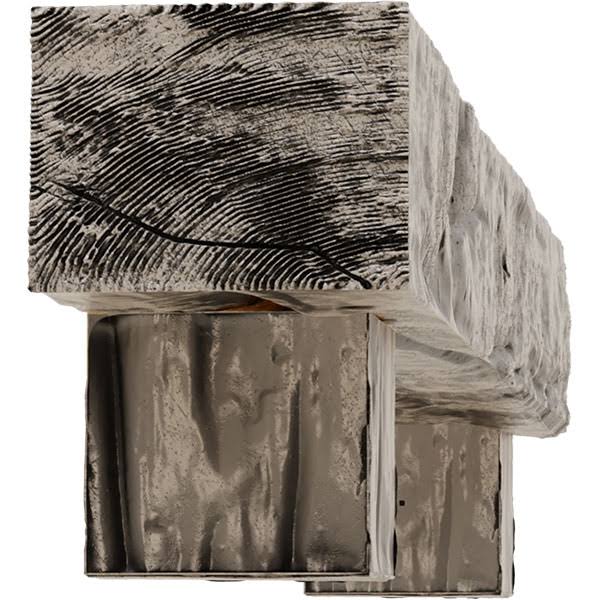 Faux Wood Fireplace Mantel Kit with Corbels, Burnished Pine P440