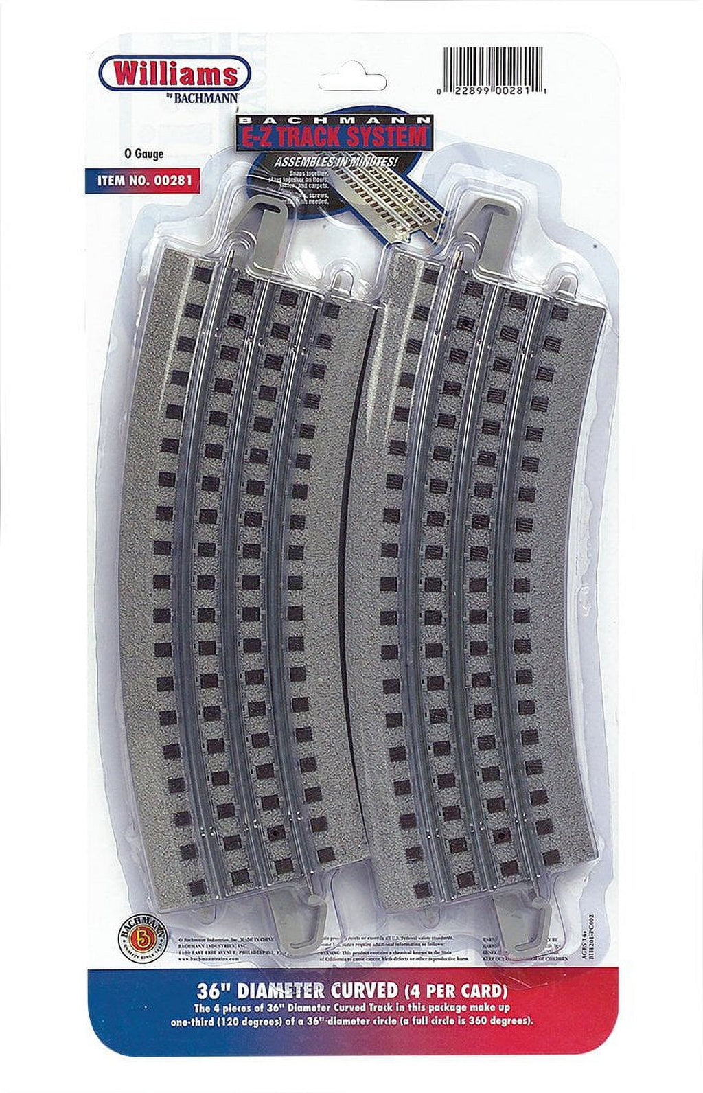 36" Diameter Curved Track (Pack-4) Z239