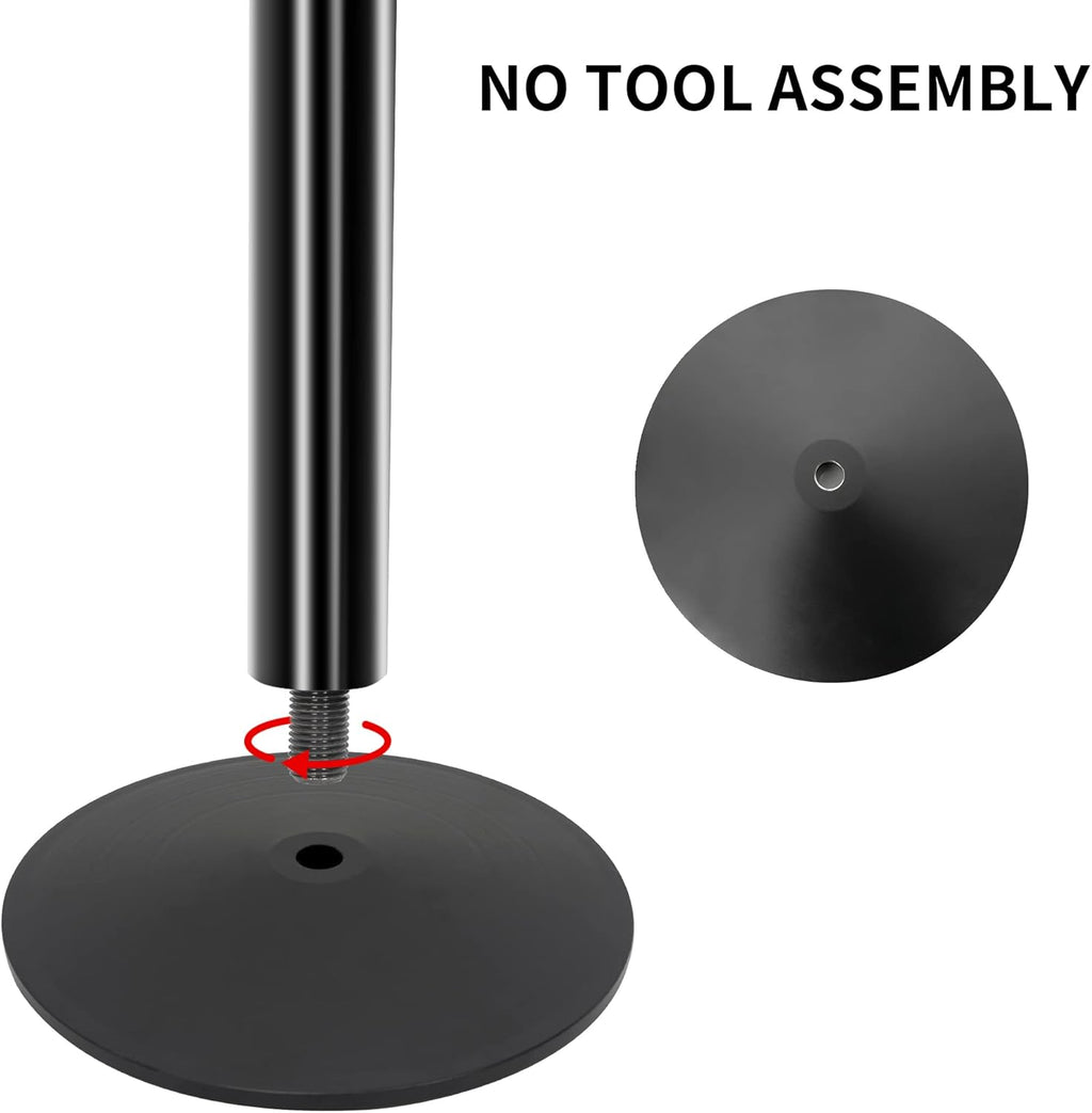 Cast Iron Sign Post Base with Portable 48” Post R18829