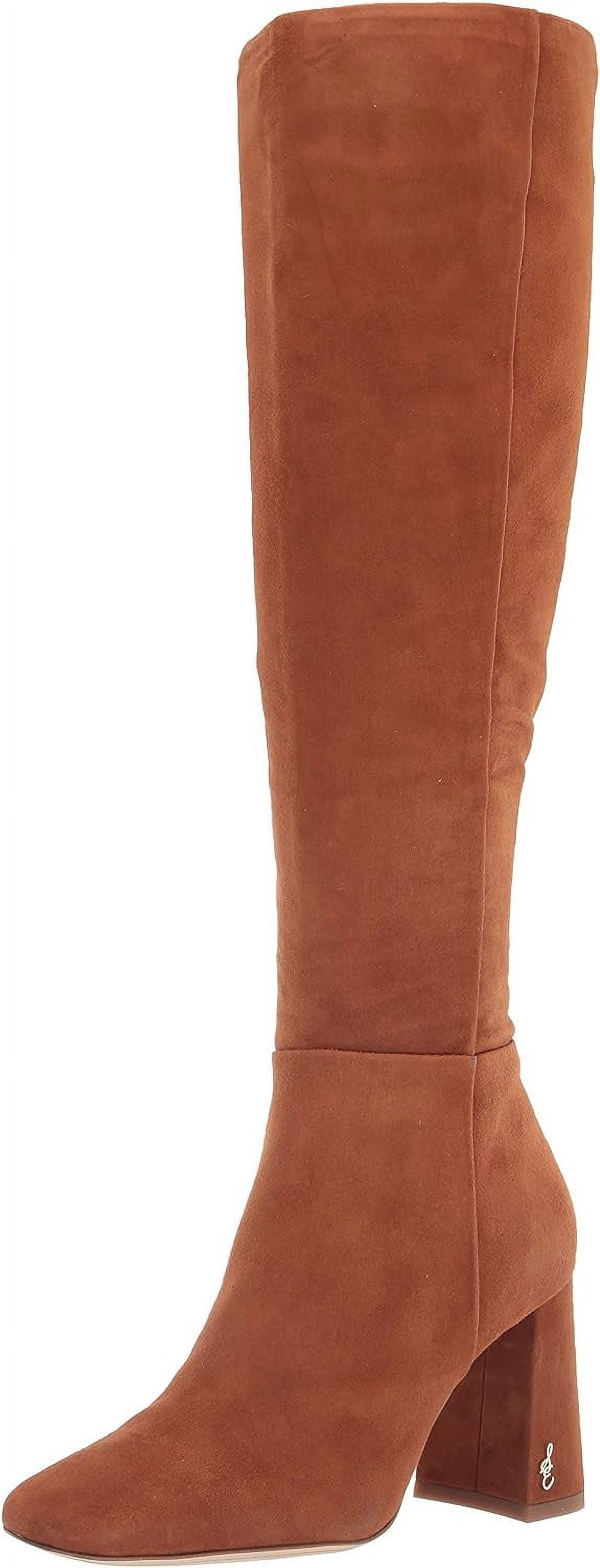 Brown Suede Knee High Boots C2758