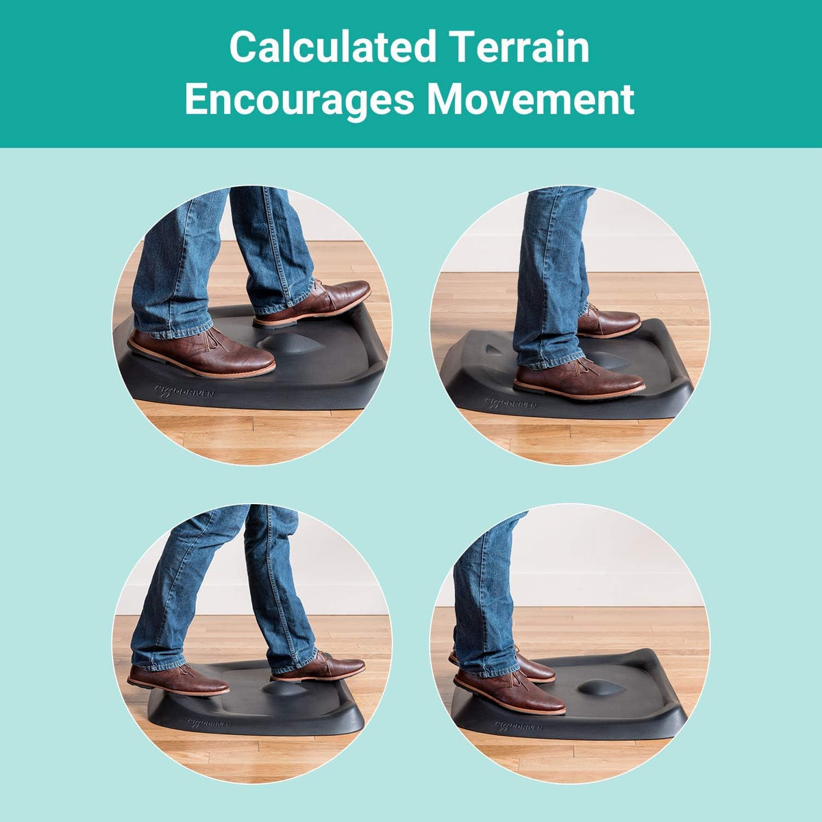 Comfort Mat with Calculated Terrain, Altostratus Grey L15433