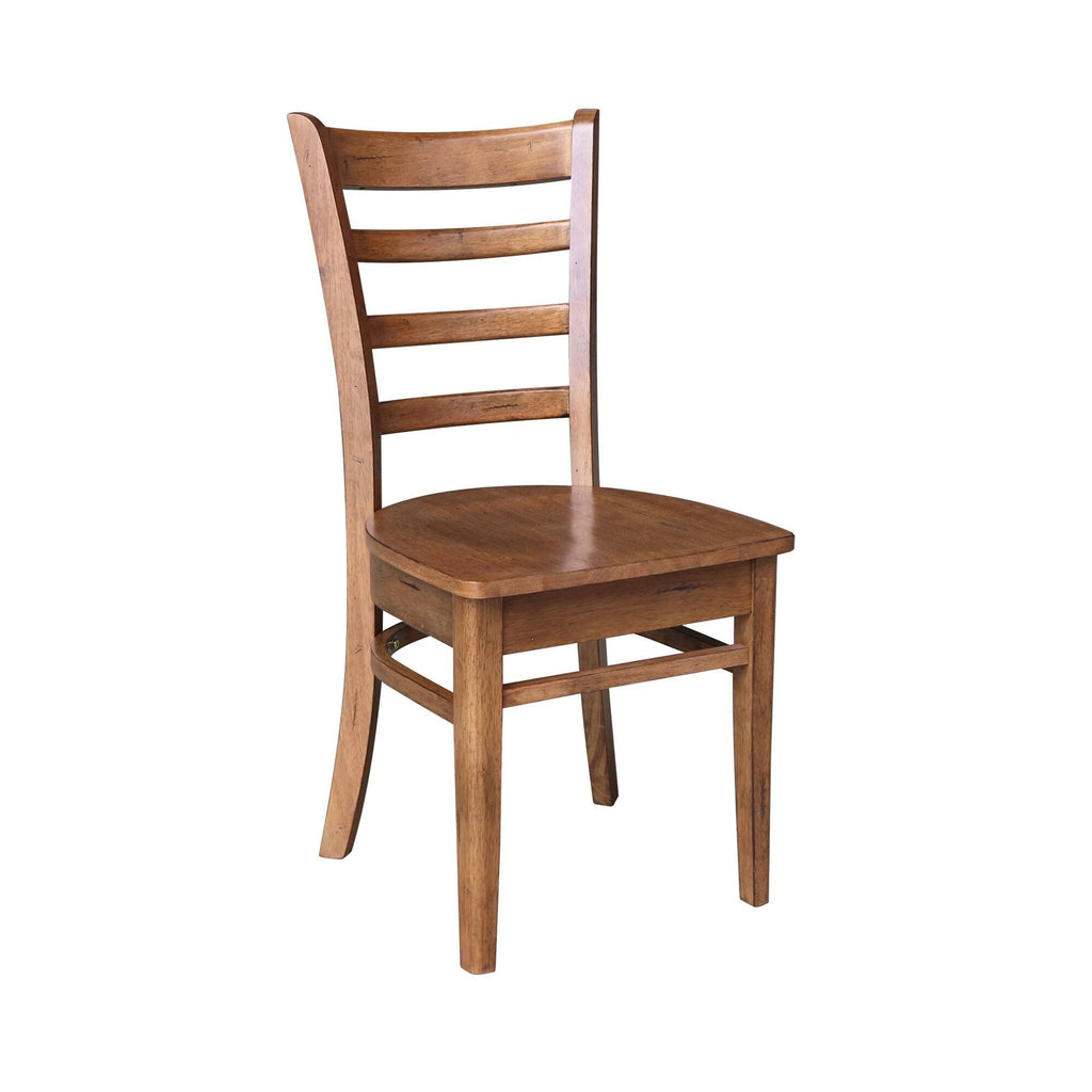 Distressed Oak 3 Piece Pedestal Table Set B19621