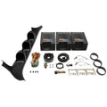 Black 7 Color 100 PSI Oil Pressure, Water Temperature & Transmission Temperature Gauges with Triple Pillar Pod H502024