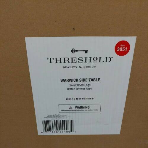 White End Table with Drawer F3940