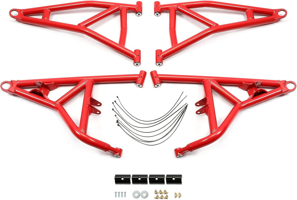 4 A Arms Upper & Lower Rods A-Arms Powder Coated Heavy Duty O5651