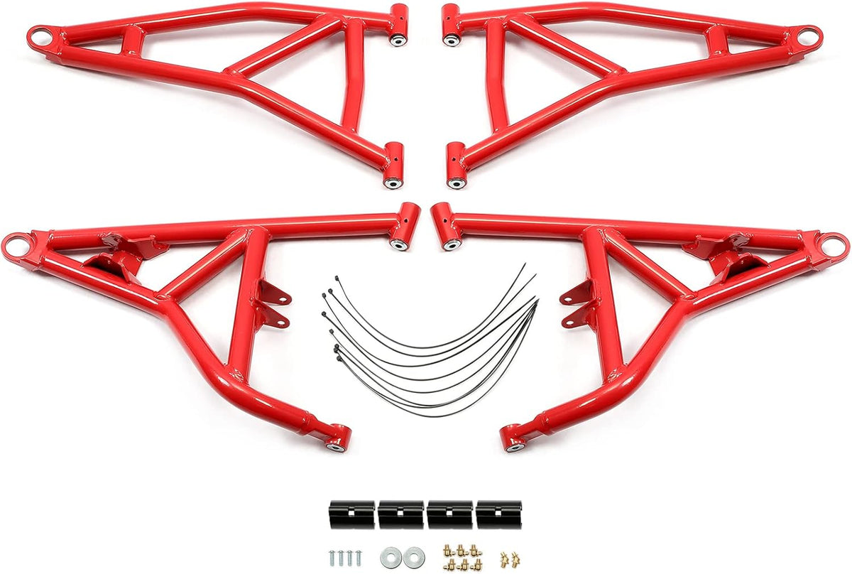 4 A Arms Upper & Lower Rods A-Arms Powder Coated Heavy Duty O5651