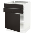 White Base Cabinet with Door and 2 Drawers A55959