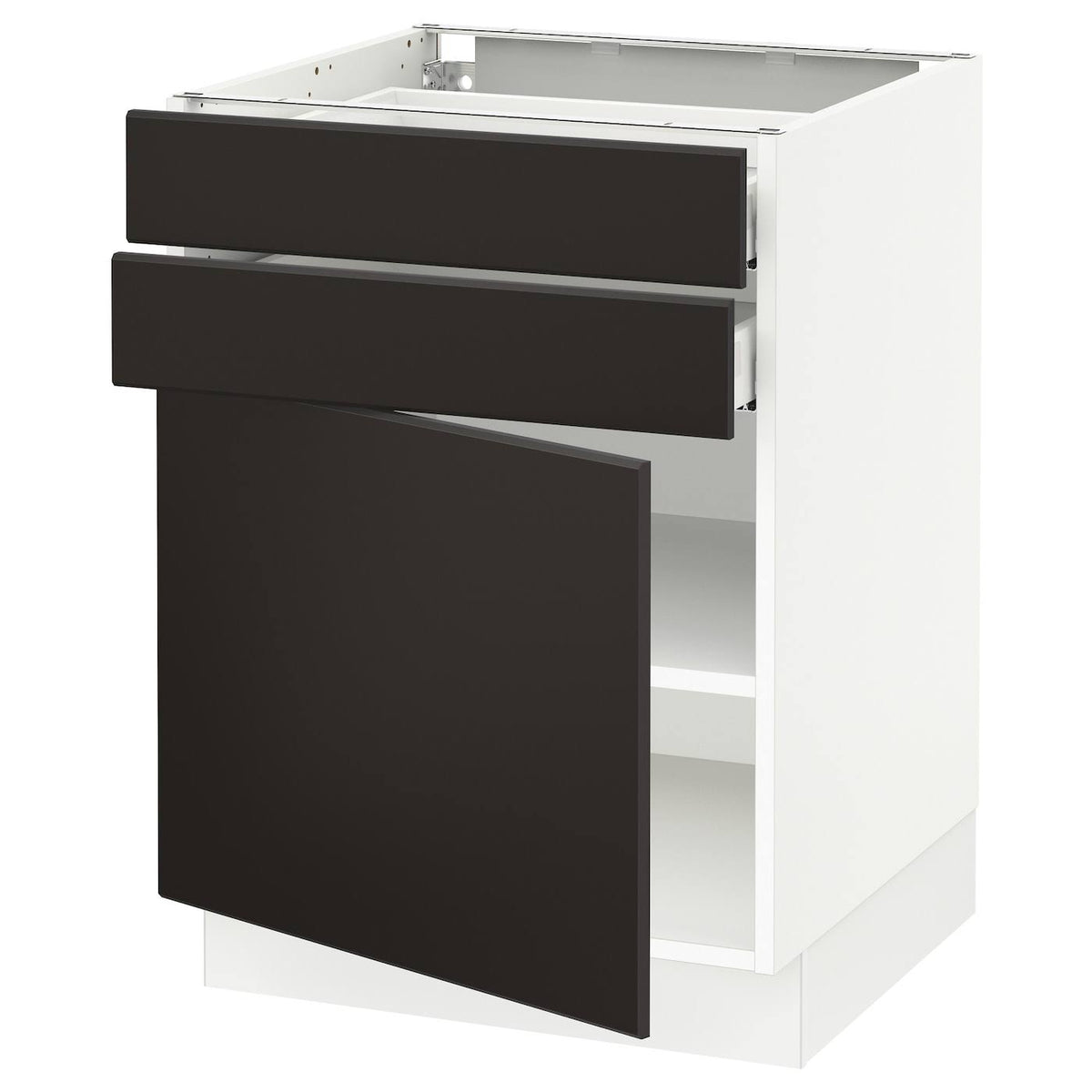 White Base Cabinet with Door and 2 Drawers A55959