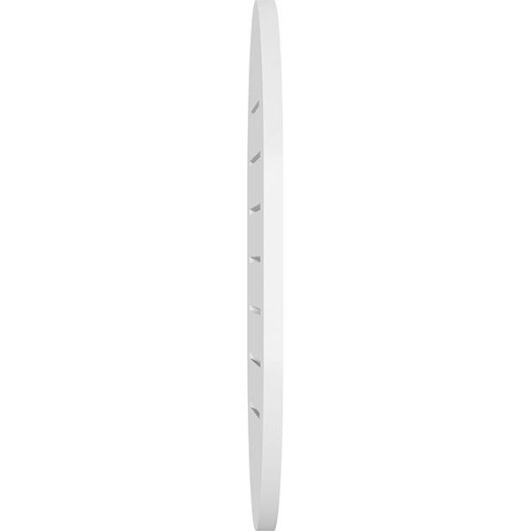 18x22W x 26x22H Vertical Round Ended Surface Mount PVC Gable Vent V329