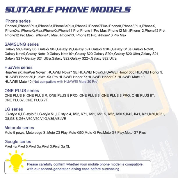 Waterproof Protective Case for Phones Up to 6.9 Inch U22092