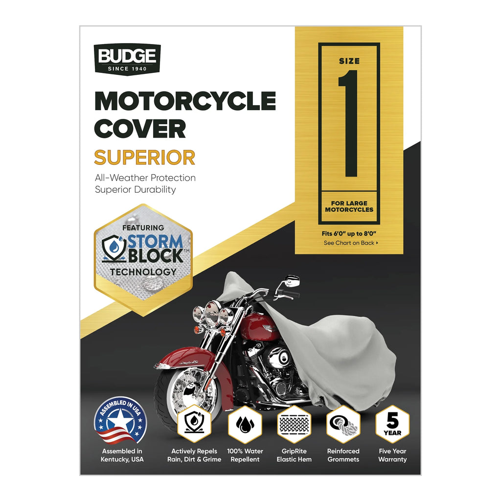 Gray Waterproof Motorcycle Cover N92143