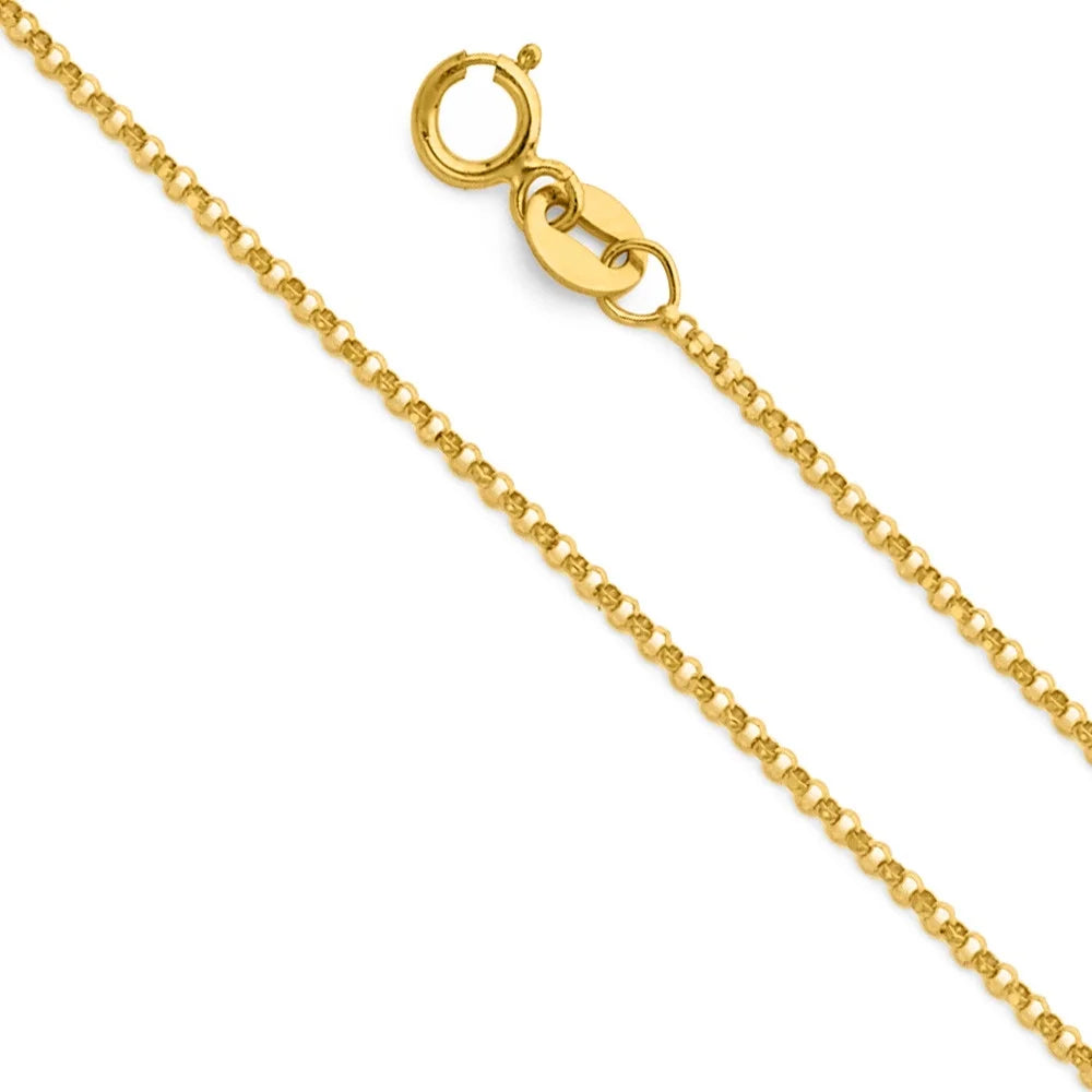 14K Yellow Gold Cubic Zirconia Initial Letter 'S' Pendant with 16" Chain Necklace T921017