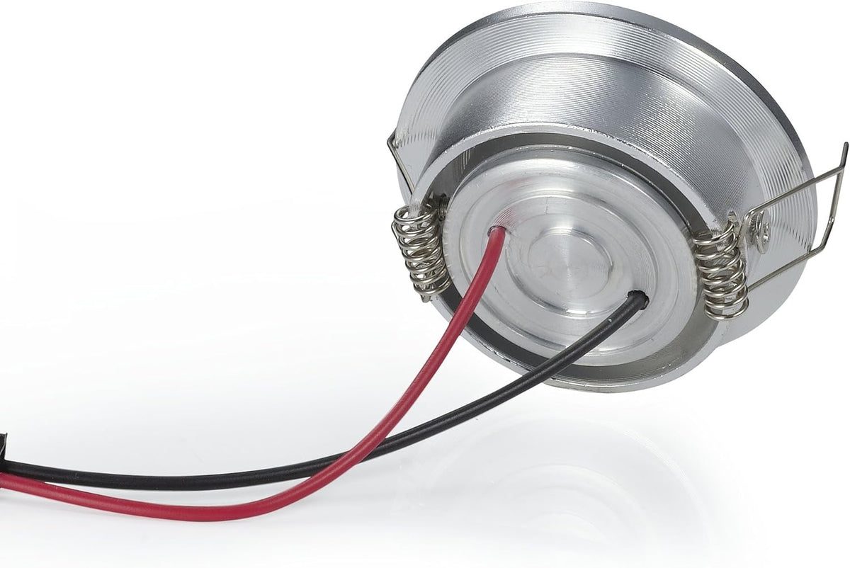 Pack of 10 3W Silver LED Downlight W429289