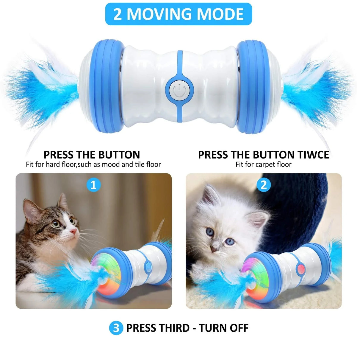 Blue Interactive Cat Toy G860093