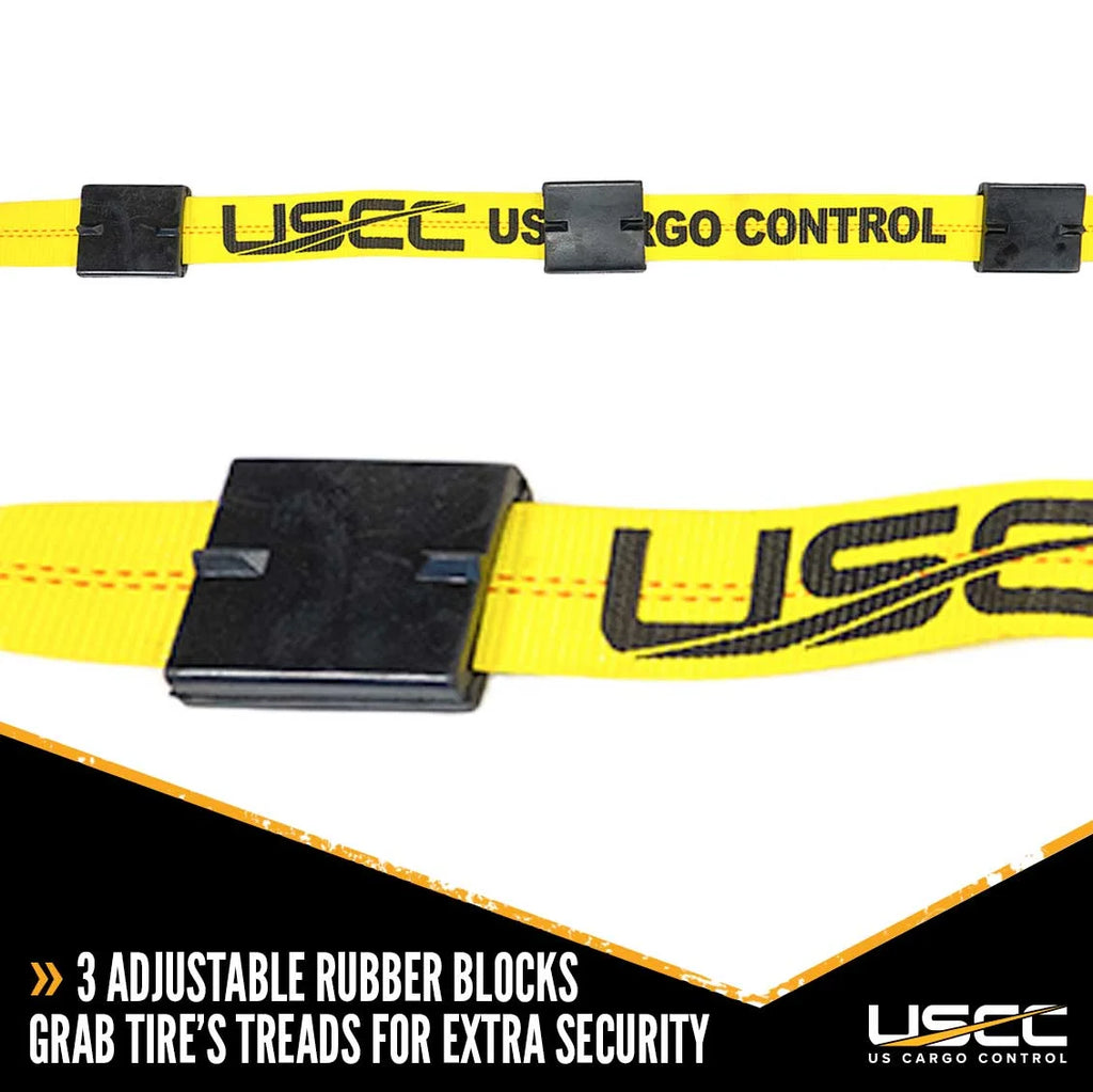 2" x 10' Wheel Strap with 2 Swivel J Hooks X444736