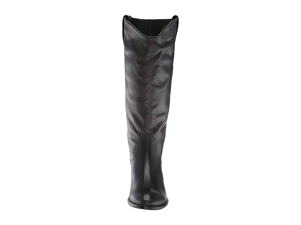 Black Wide Calf Pull On Boots U536