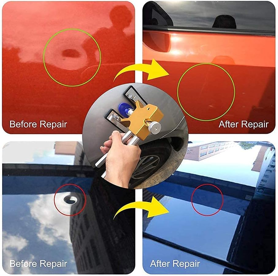 52PCS Car Dent Repair Kit with Rubber Hammer Tap Down Tool S607