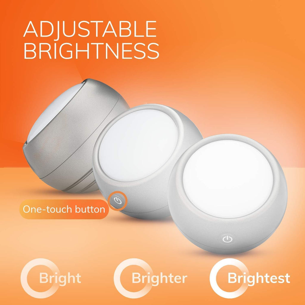 Light Therapy Lamp, UV-Free LED, 10,000 Lux, Full Spectrum, Light Grey N101079