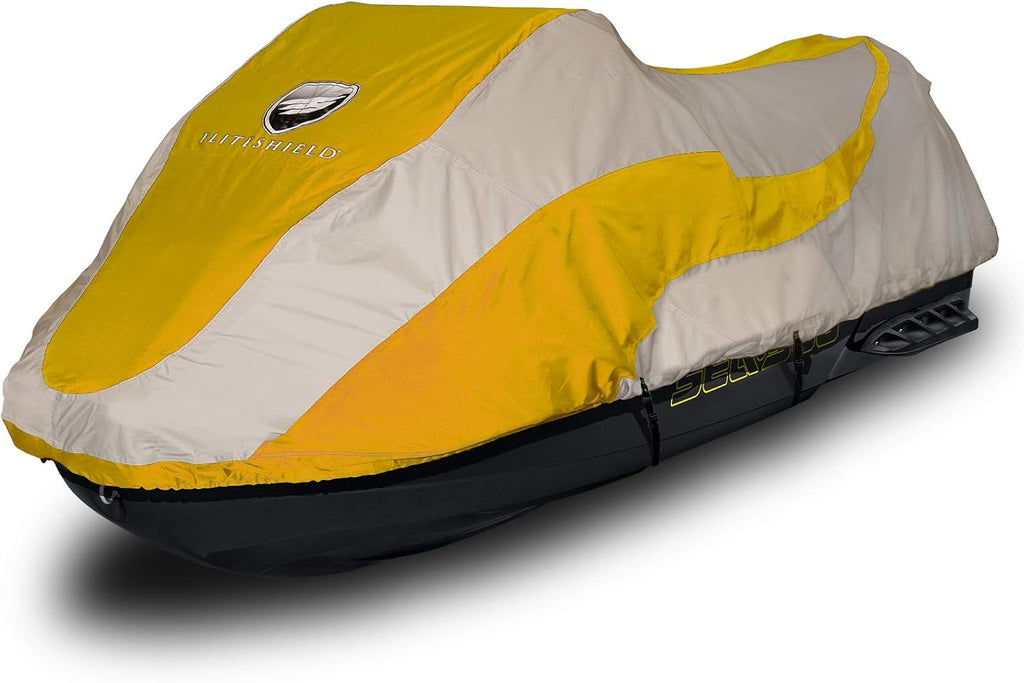 Heavy Duty Waterproof 600D Polyester PWC Cover, Fits 136" to 145" 3 Seater, Green/Gray X2760