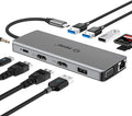13-in-1 USB C Hub with Ethernet, 4K HDMI, VGA, USB 3.0, 100W PD, SD/TF Card Reader H81216