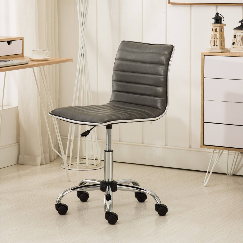 Grey Chrome Office Chair H709172