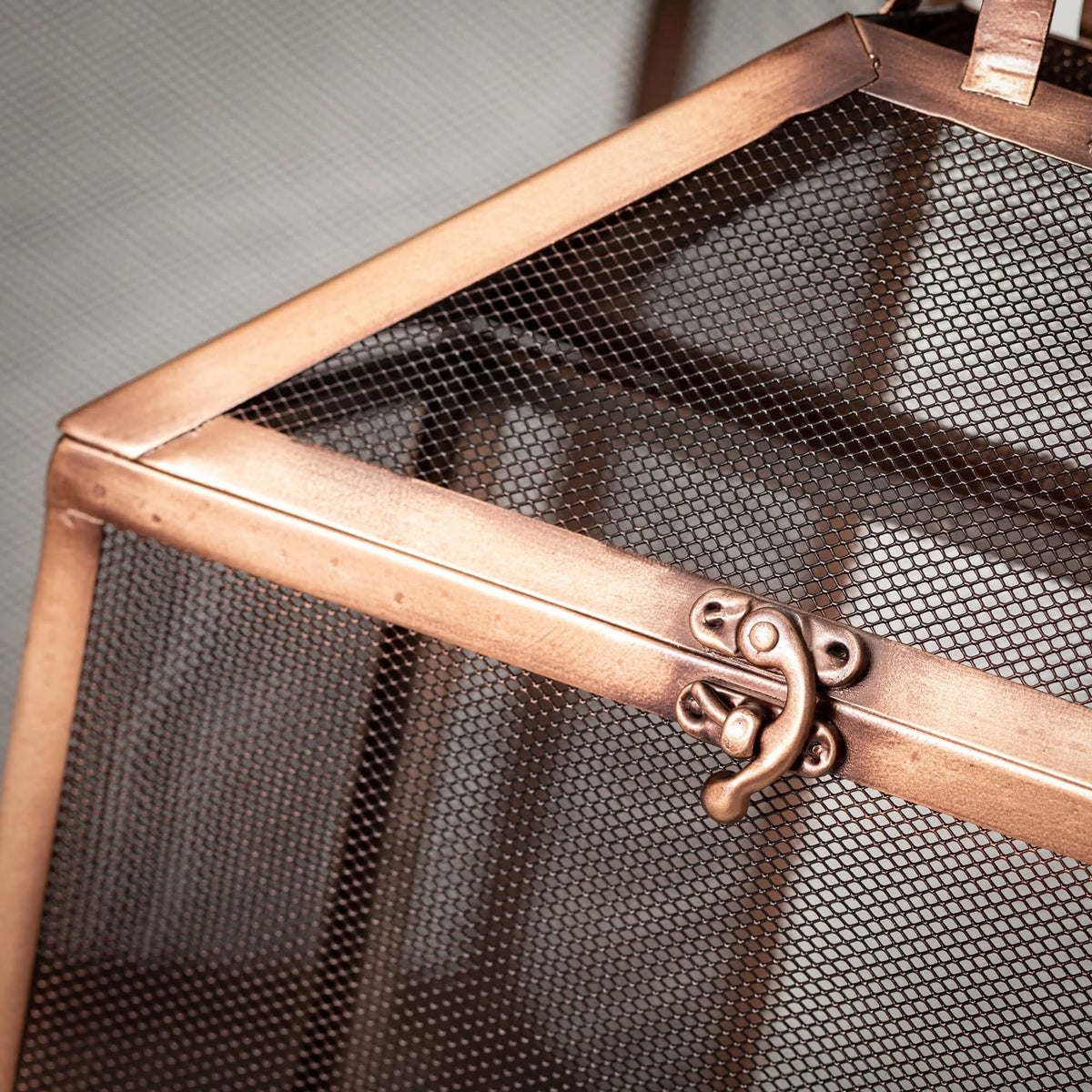 19.5" & 15.75" Outdoor Copper Screen Lanterns Set of 2 T4170