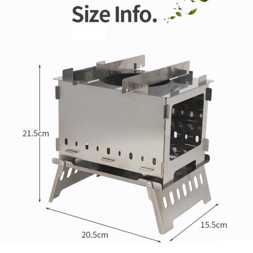 Stainless Steel Portable Folding Barbecue with Bag B2053