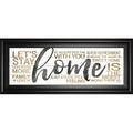 Framed Textual Art, White W5454