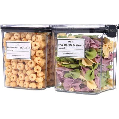 2 to 5 Plastic Food Storage Containers with Lids K8126