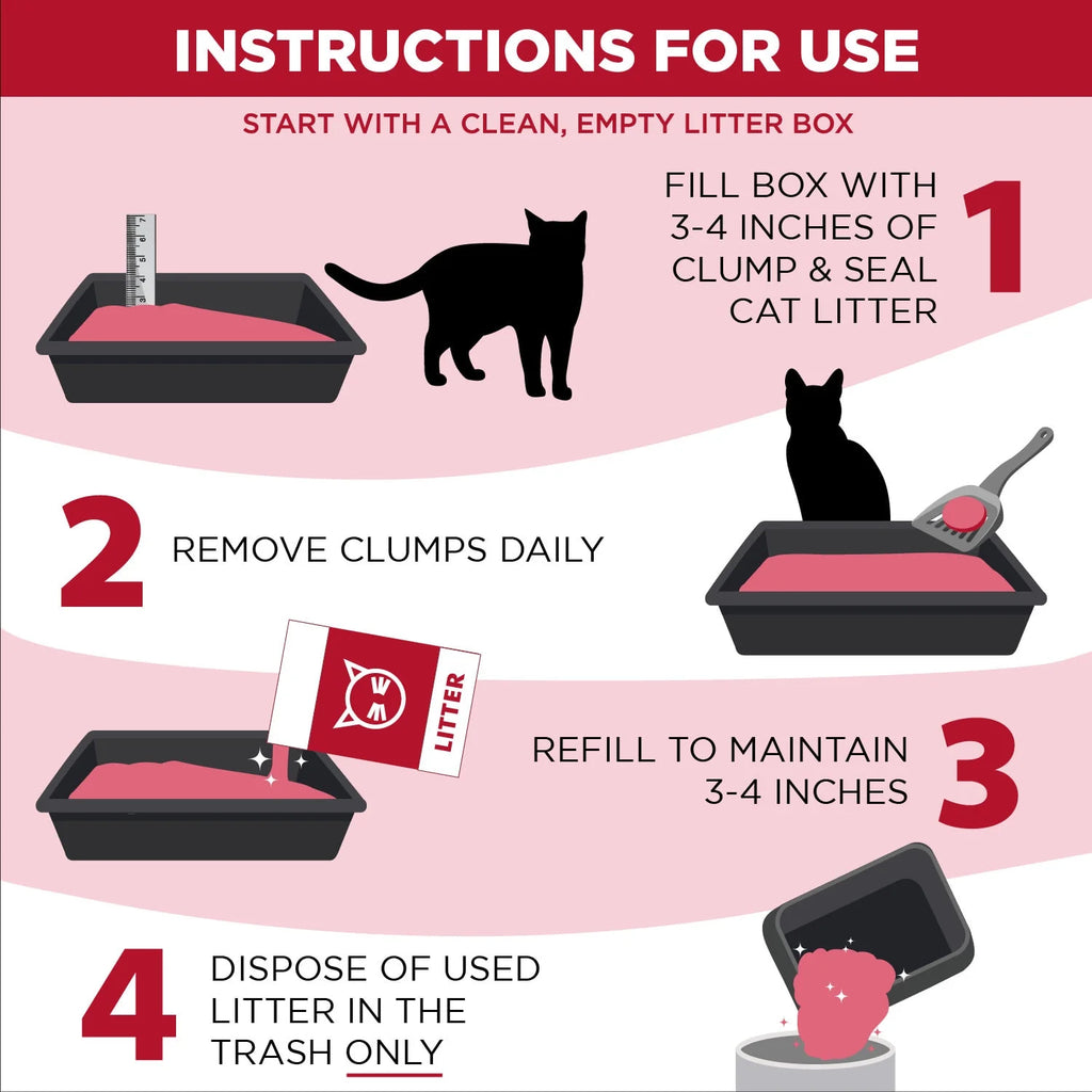 Clumping Clay Cat Litter, 28 lbs M2098