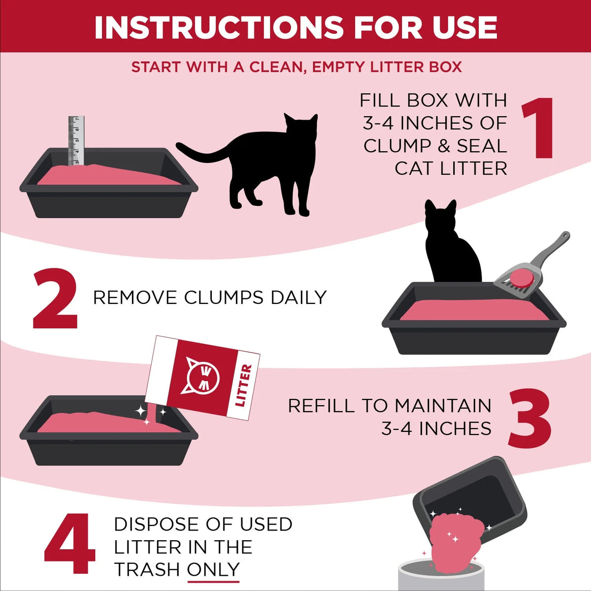Clumping Clay Cat Litter, 28 lbs M2098