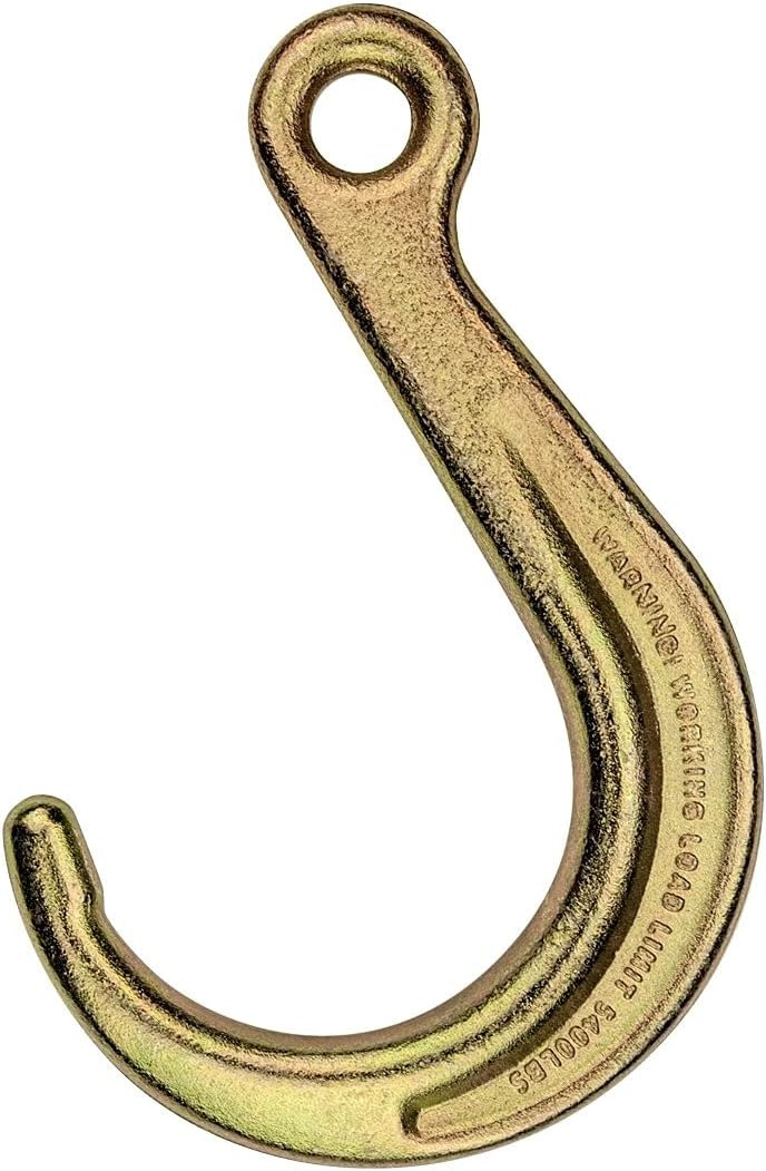 Towing Chain Bridle with 8 Inch J Hooks and Alloy T Hooks, Grade 70 Chain, 40 Inches Long, 4,700 Pound Safe Working Load Q356