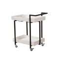 Antique White and Black Serving Cart X663124