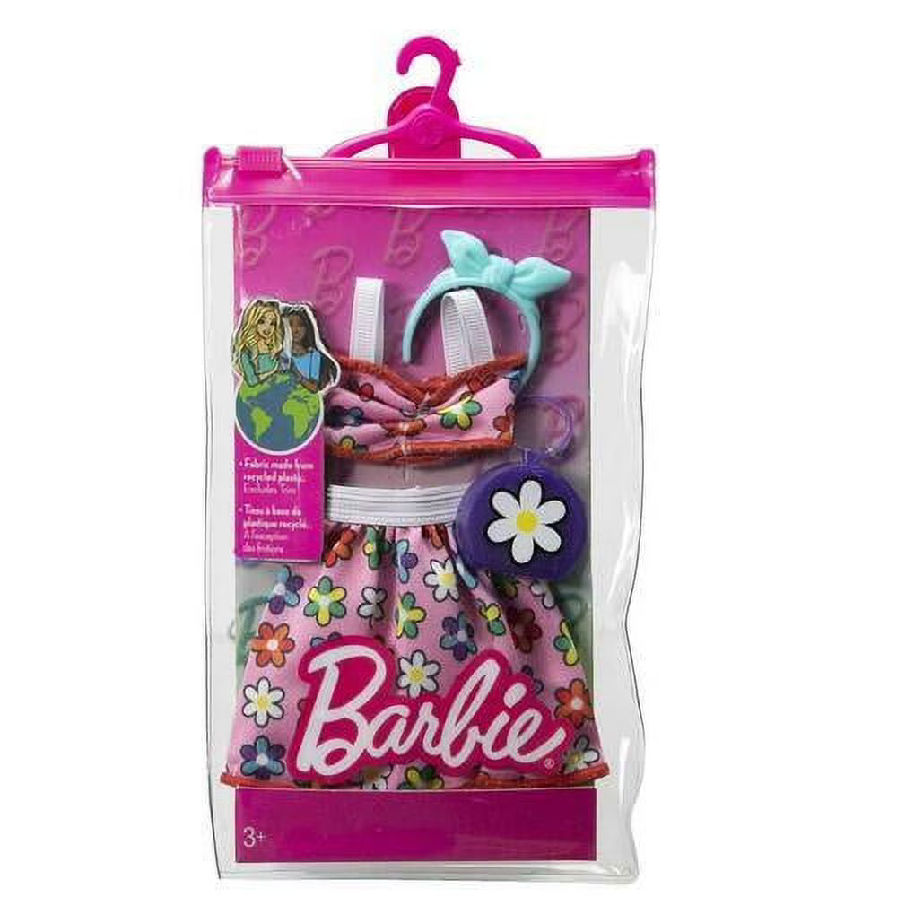 Flower Outfit & Two Accessories Barbie Fashion Pack V4931