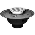 4x22 PVC Adjustable Commercial Drain with Cast Chrome D3712