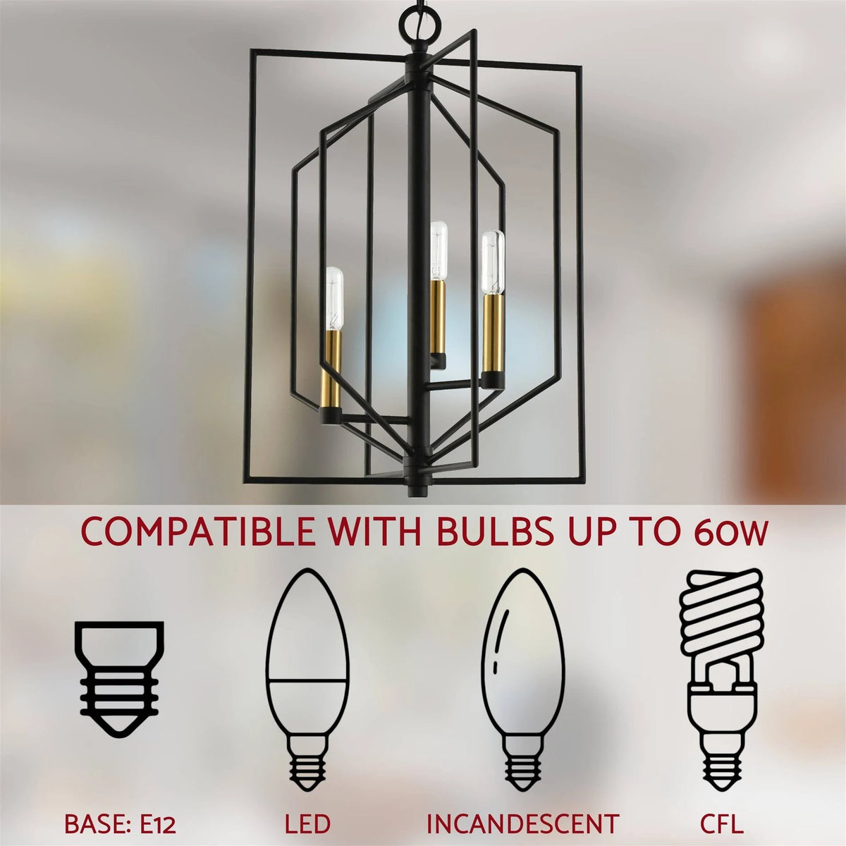 21x22 3-Light Modern Farmhouse Pendant Chandelier R48788